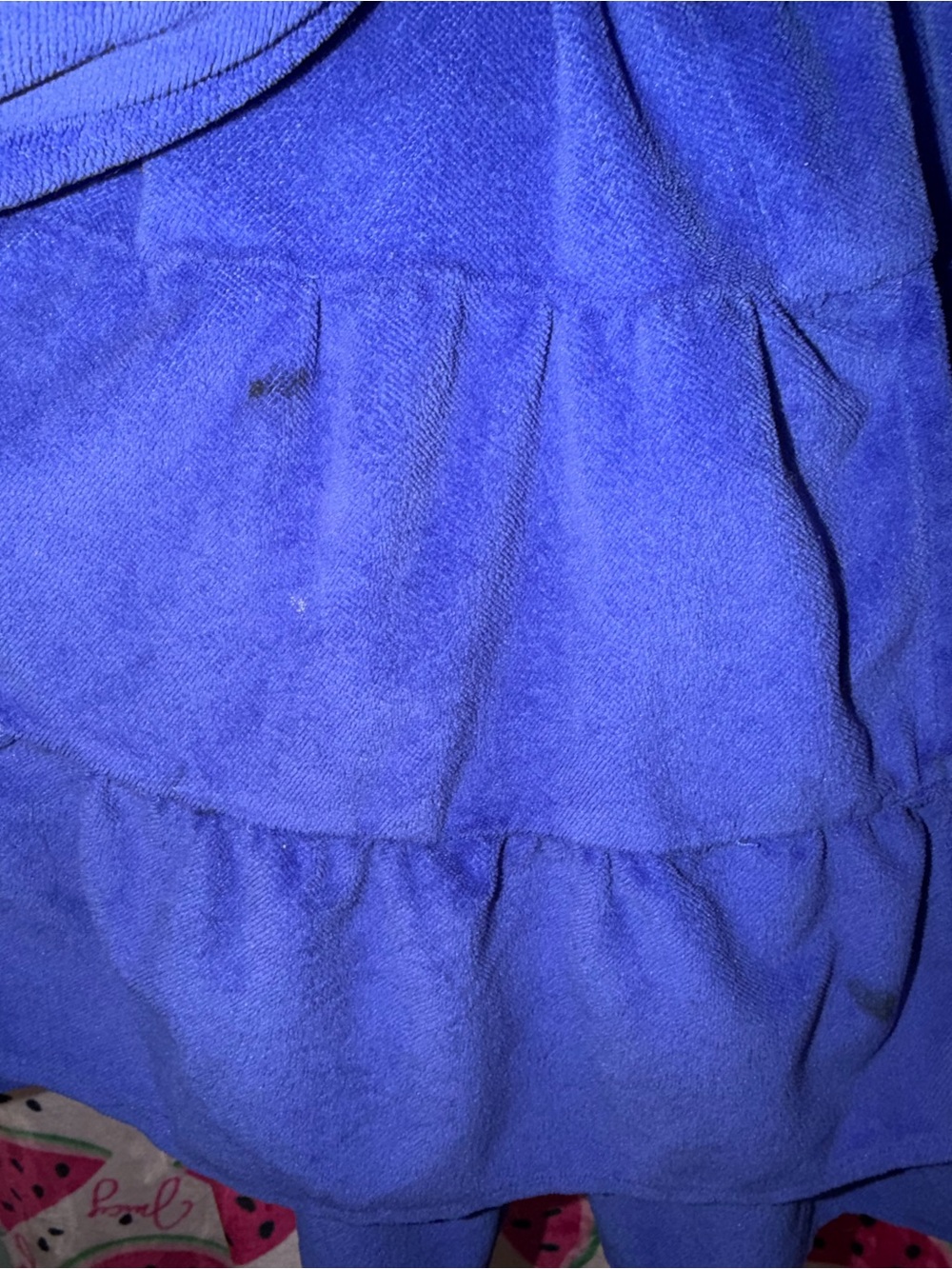 💙 Betsey Johnson Plush Ruffled Short Robe - Picture 5 of 11
